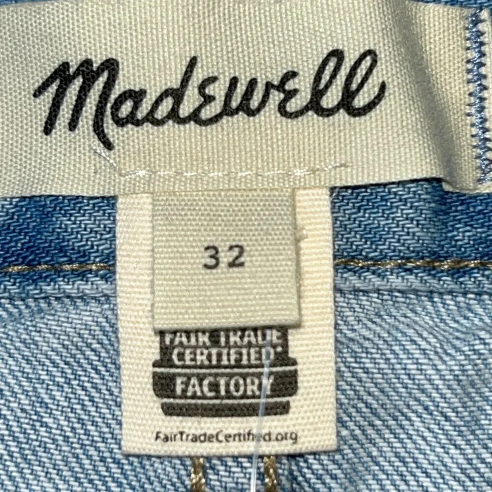 Madewell pleated denim